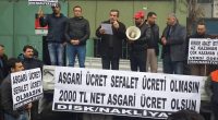 DİSK/Nakliyat-İş Sendikasından; ASGARİ &Uuml;CRET SEFALET &Uuml;CRETİ OLMASIN GELİRİN, SERVETİN PAYLAŞIMINDA ADALET İSTİYORUZ Sendikamız, yarın son toplantıda belirlenecek&nbsp; olan ve 6,5 milyona yakın asgari &uuml;cretliyi ilgilendiren Asgari &Uuml;cret ile ilgili Konya [&hellip;]