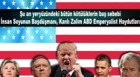 “Katil Amerika, Ortadoğu’dan defol” diyemeyen her siyasi, her aydın, her akademisyen, her sanatçı, her gazeteci ya gafildir, ya korkaktır, ya da haindir…   Katil Amerika, Yeni Sevr anlamında BOP yapıp [&hellip;]