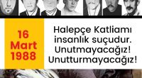 16 Mart Beyazıt ve Halepçe Katliamlarını unutmayacağız Bundan 40 yıl önce 16 Mart 1978 yılında, İstanbul Üniversitesi Eczacılık Fakültesi önünde faşist katil sürüleri, okuldan topluca çıkan devrimci, demokrat öğrencilere bombalarla, [&hellip;]