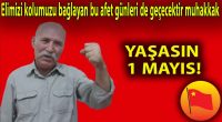 Yaşasın 1 Mayıs! Saygıdeğer arkadaşlar; Bu yıl 1 Mayıs’ı, üzgünüz ki meydanlarda, sloganlarımızı haykırarak, mücadele içinde kutlayamıyoruz… Bilimin buyruğu böyle davranmaya mecbur ediyor bizi… Bilindiği gibi insanlığa karşı dünya çapında [&hellip;]