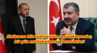 AKP’giller ve Reisleri hakkında Kovid-19 salgınıyla ilgili Suç Duyurusu: Halkımızı bile isteye ölüme sürükleyenler, bir gün mutlaka hesap verecekler! “Bakın burası çok önemli: “Eyy Covid 19 sen kimsin ya, Dünya […]