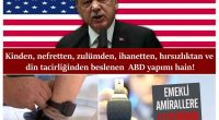 Kurbanlarını, kendisine teşekkür etmeye mecbur bırakacak denli korkunç bir zulüm uygulayan Büyük Zalim! Büyük Hırsız, Büyük Vatan Satıcı, Büyük Amerikan Uşağı! Kin, nefret, kan ve halk düşmanlığından beslenen İblis’in, insan [&hellip;]