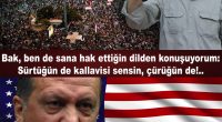 Bak, Kaçak Saray’da mukim Amerikan devşirmesi Tayyip nam Hafız! 4 gün önce Mecliste, Halkımızın en az yüzde 70’ini oluşturan, sayıca 55 milyon eden bir kesimine açıktan, ağzını bozarak “sürtük”, “çürük” [&hellip;]