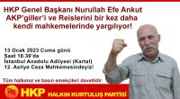 BASINA VE KAMUOYUNA Genel Başkan’ımız Nurullah Efe Ankut’a; AKP’giller’in Hukuk Bürolarına dönüşen Mahkemeler tarafından “Tayyip Erdoğan’a hakaret” iddiası ile açılan onlarca davada bugüne kadar 9 yıl 10 ay 7 gün hapis cezası verilmiştir. […]