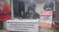 HKP Sancaktepe İlçe Örgütü olarak, “ABD-AB Emperyalist Haydutlarının Ortadoğu’daki Bekçi Köpeği Siyonist İsrail’in saldırıları ve Filistin Meselesi” konulu bir seminer düzenledik. Sancaktepeli Yoldaşlarımızdan Erdinç Bin’in yaptığı açış konuşmasının ardından sözü […]